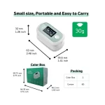 ابعاد پالس اکسیمتر انگشتی